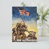 Darlehen aus dem 7. Krieg jetzt alle zusammen Einladung (Stehend Vorderseite)