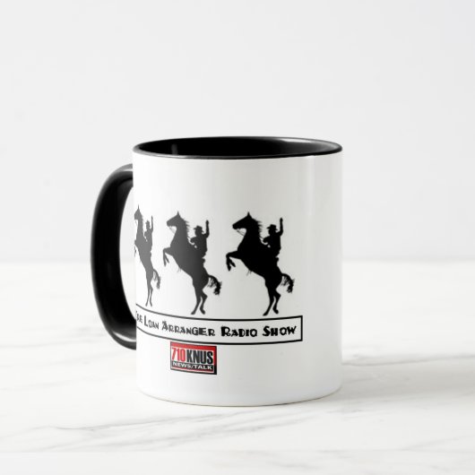 Darlehens-Arrangeur-Radioshow-Tasse Tasse (Vorderseite Links)