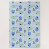 Darlenes Blau und Brown Mouses Puzzle (Vertikal)