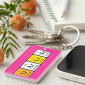 Darline Periodenschlüsselring Schlüsselanhänger (Vorderseite rechts)