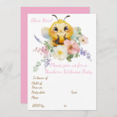 Darling Bee Einladung (Vorne/Hinten)