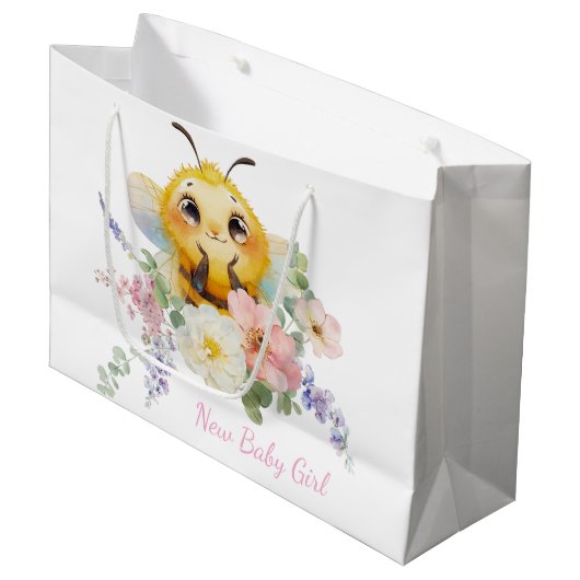 Darling Bee Gift Bag Große Geschenktüte (Vorderseite Schrägansicht)