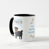 Darling Black Chipoo Funny MAMA oder Vater Geburts Tasse (Vorderseite Links)