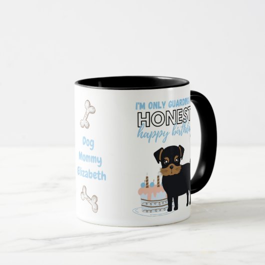 Darling Black Chipoo Funny MAMA oder Vater Geburts Tasse (VorderseiteRechts)