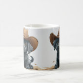 Darling Black Lab Welpe hellt den Moment auf Kaffeetasse (Mittel)