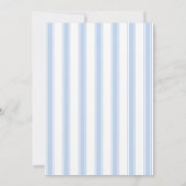 Darling Blue Bows Baby Boy Dusche Party Einladung (Rückseite)