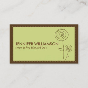 Darling Blume MOMY Calling Card (Limon) Telefonnummerkarte