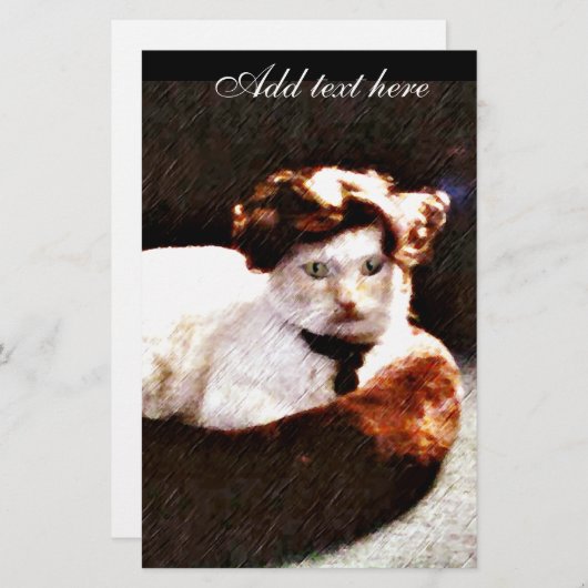 Darling, Cat_ Briefpapier (Vorne/Hinten)