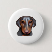 Darling Dackel Button (Vorderseite)