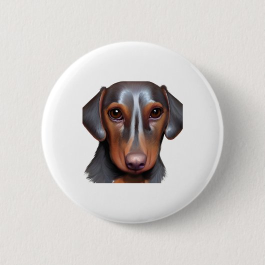 Darling Dackel Button (Vorderseite)