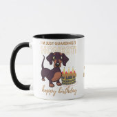 Darling Dackel Hund Funny MAMA oder Vater Geburtst Tasse (Links)