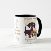 Darling Dackel Hund Funny MAMA oder Vater Geburtst Tasse (VorderseiteRechts)