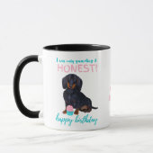 Darling Dackel Hund Funny MAMA oder Vater Geburtst Tasse (Links)