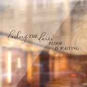 Darling Dance Floor Fun Wedding Bad Fensteraufkleber (Blatt 2)