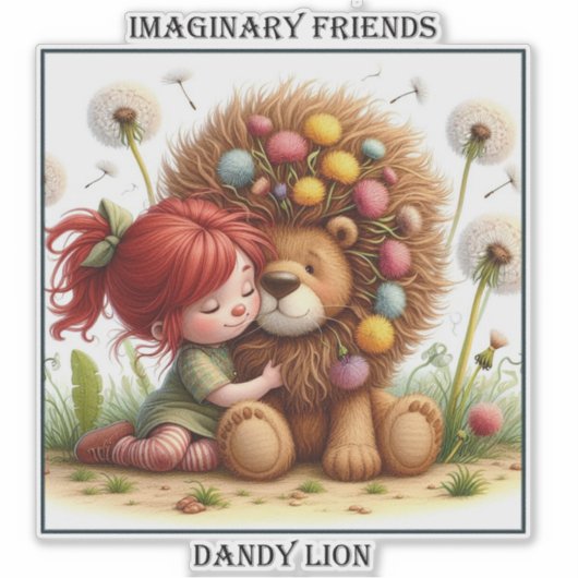 Darling Dandelion Aufkleber (Vorderseite)