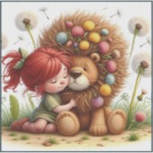 Darling Dandelion Custom-Cut Vinyl Sticker (Vorderseite)