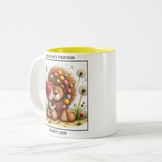 Darling Dandelion Zweifarbige Tasse (Vorderseite Links)