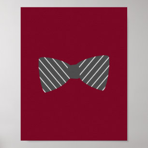 Darling Dapper Bowtie Kinderzimmer Wall Art Poster