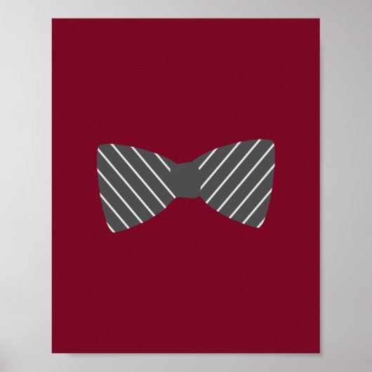 Darling Dapper Bowtie Kinderzimmer Wall Art Poster (Vorne)