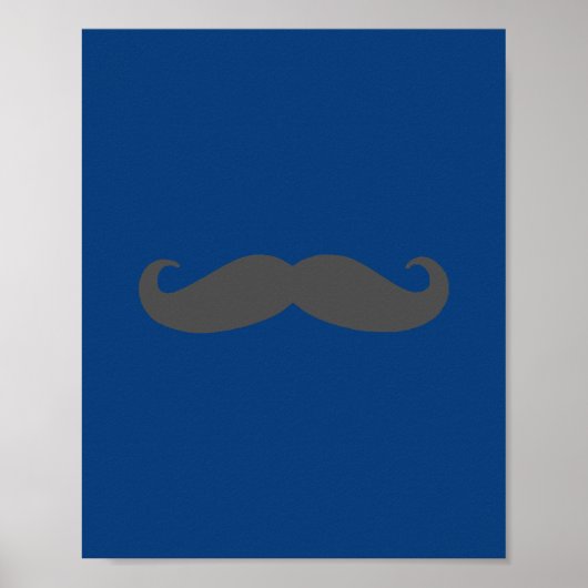 Darling Dapper Mustache Kinderzimmer Wall Art Poster (Vorne)