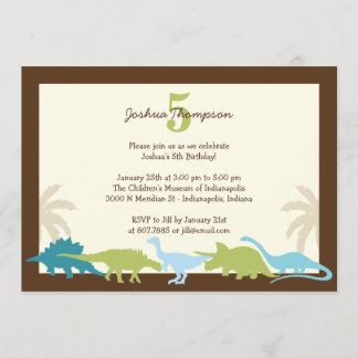 Darling Dinosaurier Einladung zur Geburtstagsparte