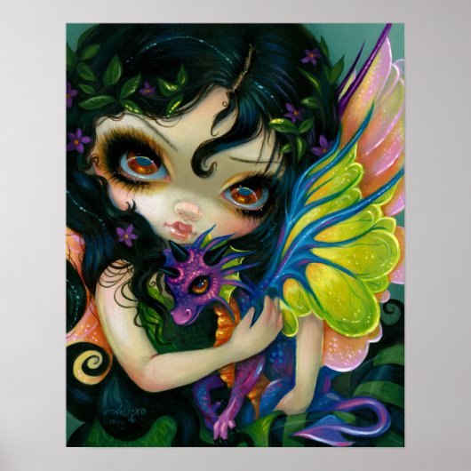 Darling Dragonling / ART DRINT Dragon Fairy Poster (Vorne)