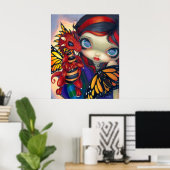 Darling Dragonling III ART DRINT Drachenfee niedli Poster (Heimbüro)