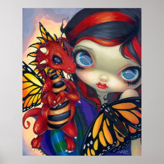 Darling Dragonling III ART DRINT Drachenfee niedli Poster (Vorne)