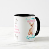 Darling Fawn Chihuahua MAMA oder Väter Geburtstag Tasse (VorderseiteRechts)