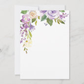 Darling Flora Bridal Dusche Einladung (Rückseite)