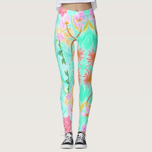 Darling Floral Leggings von Ariella & Lily Designs (Vorderseite)