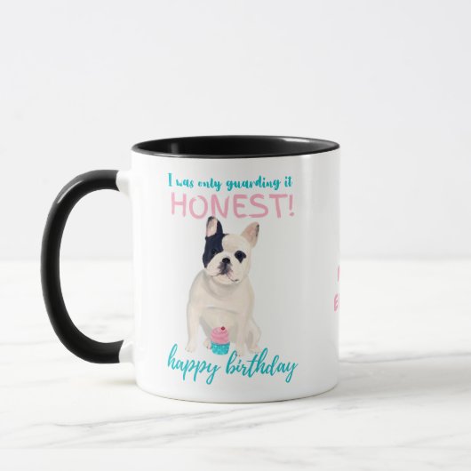 Darling French Bulldog Funny MAMA oder Vater Gebur Tasse (Links)