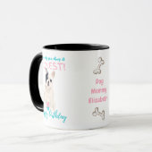 Darling French Bulldog Funny MAMA oder Vater Gebur Tasse (Vorderseite Links)