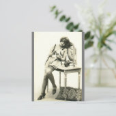 Darling French Risqué Vintages Foto Postkarte (Stehend Vorderseite)