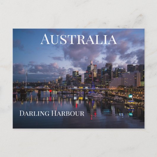 Darling Harbour Australia Postkarte (Vorderseite)