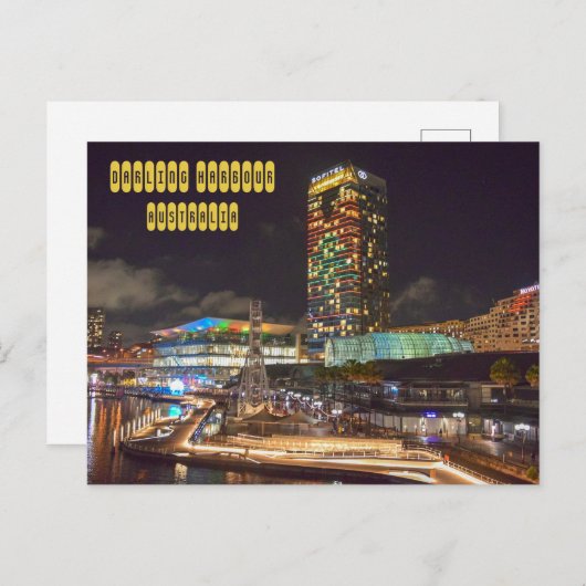 Darling Harbour Postkarte (Vorne/Hinten)