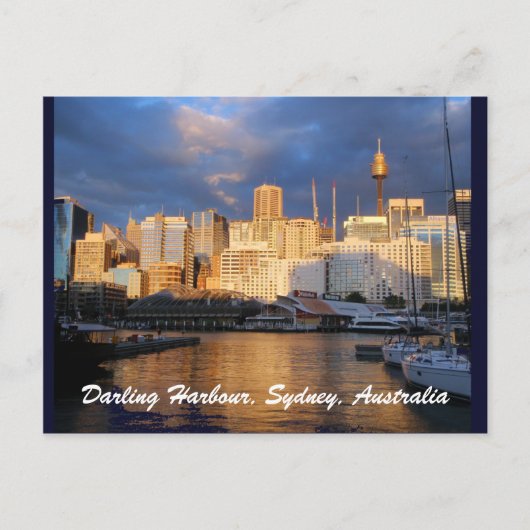 Darling Harbour, Sydney, Australien Postkarte (Vorderseite)
