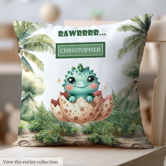 Darling Hatching bald Baby Dinosaur Baby Pillow Kissen