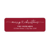 Darling Heft EDITABLE COLOR Holiday Address Label (Vorne)