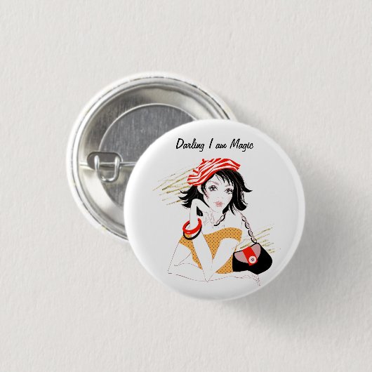 Darling I am Magic Attitude Quote Button (Vorne & Hinten)
