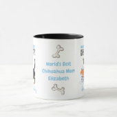 Darling kurzhaarige schwarze Chihuahua-MAMA Geburt Tasse (Zentrum)
