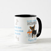 Darling kurzhaarige schwarze Chihuahua-MAMA Geburt Tasse (VorderseiteRechts)