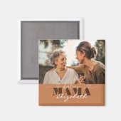 Darling Mama Foto Geschenk für Mama Magnet (Vorderseite/Rückseite)