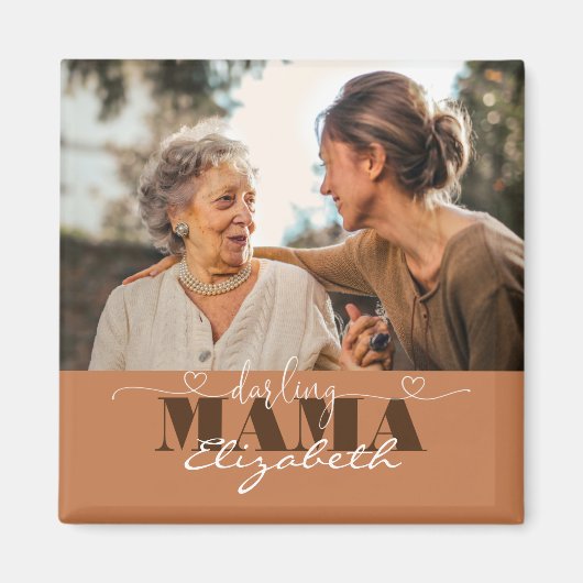 Darling Mama Foto Geschenk für Mama Magnet (Vorne)