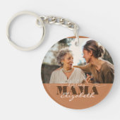 Darling Mama Foto Geschenk für Mama Schlüsselanhänger (Vorderseite)