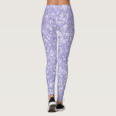 Darling Pale Lila Glitzer CUSTOM TEXT Leggings (Rückseite)