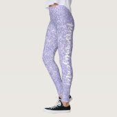 Darling Pale Lila Glitzer CUSTOM TEXT Leggings (Links)