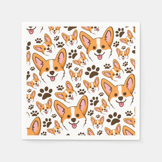 Darling Pembroke Welsh Corgi Pet Puppy Dog Serviette (Vorderseite)