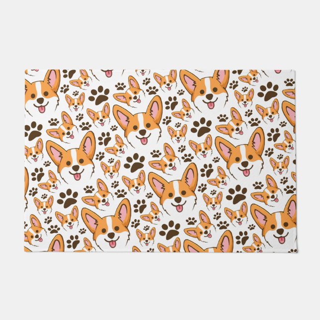 Darling Pembroke Welsh Corgi Pet Welpe Hund Fußmatte (Vorderseite)