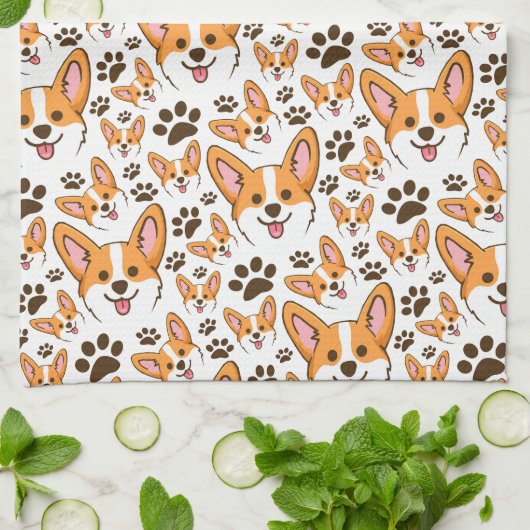 Darling Pembroke Welsh Corgi Pet Welpe Hund Geschirrtuch (Gefaltet)